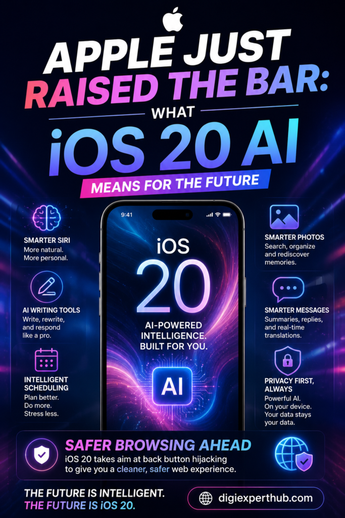 Apple Just Raised the Bar: What iOS 20 AI