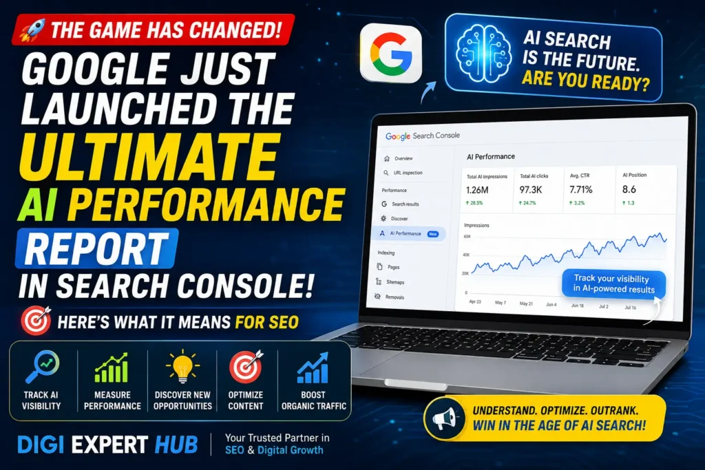 Google AI Performance Report in Search Console